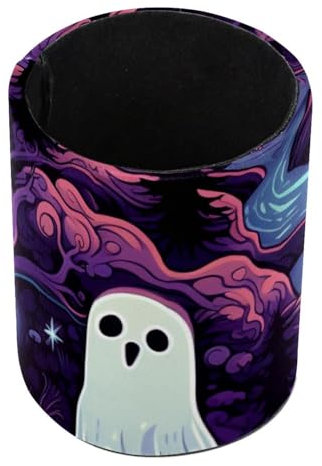 Halloween Specter Painted Desk Pen Holder, Pencil Pen Desk Organizers, Pencil Holder Pencil Case Cup Pencil Bag for Desk Office Pen Case for School, Kids