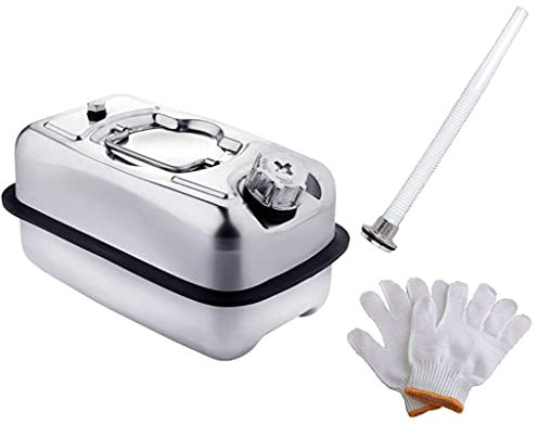 5L Mini-Kraftstoffkanister aus Metall, tragbare Benzinkanister aus Edelstahl 304, Motorrad-Benzin-Diesel-Ersatzkanister, Benzintank-Metallkanister