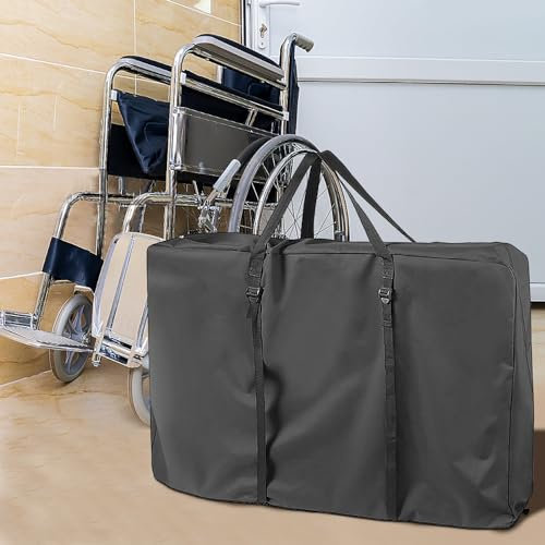 Borsa Per Sedia a Rotelle,Borsa di Stoccaggio per Bracciolo per Sedia a Rotelle Borsa Laterale per Sedia a Rotelle,Borsa Portaoggetti Pieghevole,per Sedia a Rotelle Deambulatore,Sedia da Trasporto