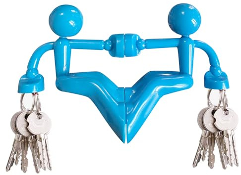 Morn Light Schlüsselbrett magnetisch, 2er Pack Starker Schlüsselhalter Wand mit Neodym Magnet, Schlüssel Haken für Kühlschrank & Metall Oberfläche, Schlüsselaufbewahrung ohne Bohren, Geschenkidee