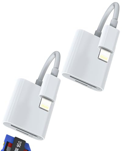Adaptador Lector de Tarjetas SD Micro SD (2Pack) Lightning Card Reader Cable Para Apple iPhone para iPad Pro De Fotográfica Máquina Memoria Memoria Teléfono Externo Puerto Transferir Camera Tarjetas