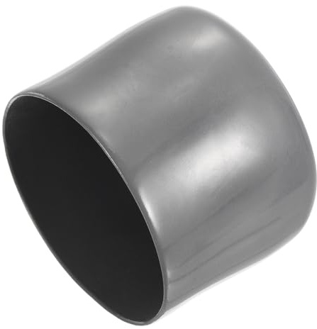 sourcing map 4pcs Rubber End Caps 54mm ID Screw Thread Protectors Dark Grey | Vinyl Round End Cap Cover