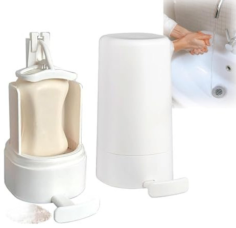 IWFNCJNY Seifenrasierer-Spender, Seifenschleifer-Spender, wasserdichter Wand-Seifenreibenspender, Seifenschleifer for Seifenstücke, Schleifseifenspender for Küchenspüle, Badezimmer