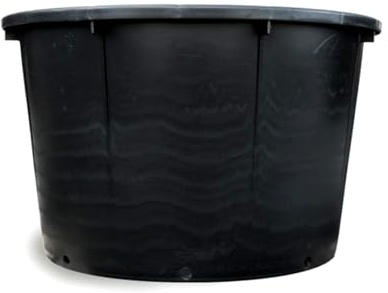 Tiesto Maceta macetón sin Asas. 120 litros. Ø 65 x 46 Cm. Exterior para Plantas y arboles Grandes. Segura Garden. Ventajas Mayor Crecimiento y Facilidad de traslado. Resistente a los Rayos UV