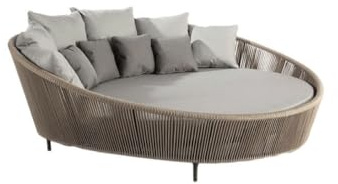 sofanella Portugal Daybed - Hochwertiges Garten Outdoorbett italienisches Design - Designer Tagesbett - Rot