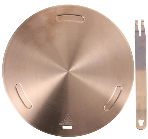 MAGICLULU Adaptateur Plaque Induction Ronde pour Cuisinière Gaz Diffuseur Chaleur Uniforme Compatible Ustensiles Inox