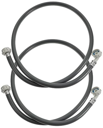 Tofficu 2 Tubi Ingresso Acqua Per Lavatrice 1,5m Tubo Di Carico Pvc Flessibile Resistente Anti-crepa Attacchi 24mm Adatti Per Lavatrice Automatica Uso Domestico