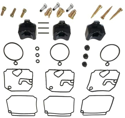 PEGGYLIN 3 Sets Vergaser Reparatur Kit 6H4-W0093-03-00 for 40HP 50HP Fit for Yamaha 6H4-W0093-03 Außenborder 6H4-W0093-02 6H4-W0093 Sierra18-7767