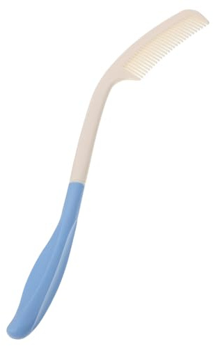 HAMPPLIES Peine para Personas Mayores y Discapacitadas con Mango Ergonómico Resistente y Dientes Suaves para Cuidado Diario Casa y Hospital