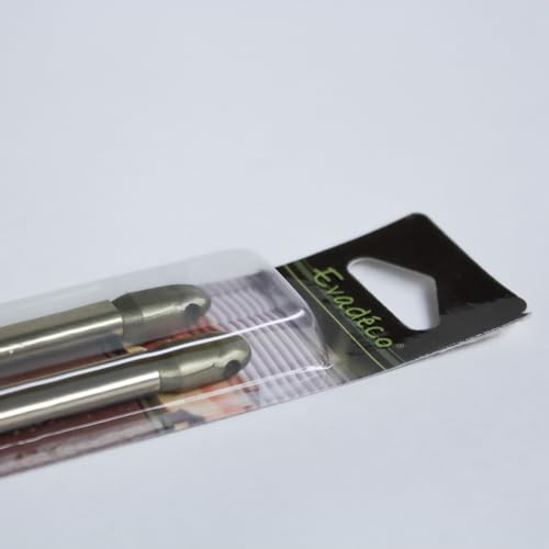 Lot de 2 kits de barres de vitrages Plate, Or, extensible 60 à 100cm, Diam.7mm
