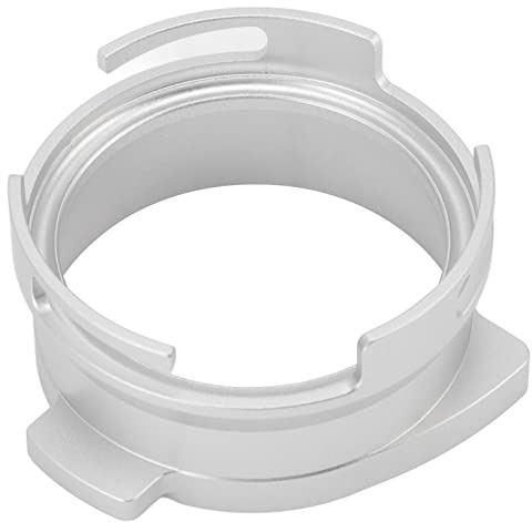 Phefop Imbuto Dosatore Portafiltro per caffè da 54 Mm, Lega di Alluminio per Macchine da caffè, Migliora la Macinatura e la Pressatura, Facile da Pulire e Utilizzare (SILVER)