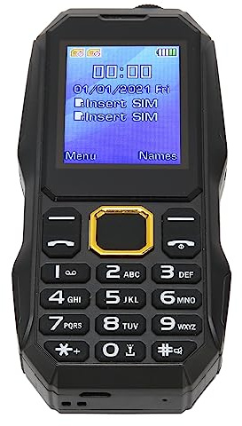 HUSHUI Unlocked Senior Cell Phone, 2G GSM Dual SIM Card 5800mAh Big Button Loud Voice Mobile Phone with LED Flashlight, for Elderly Kids (GB Plug)