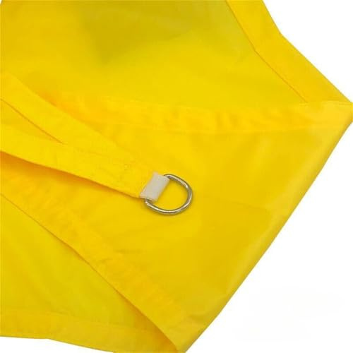 Baldacchino impermeabile da esterno 420D, 3 x 3 x 4, ad angolo retto, vela elettronica per patio, giardino, piscina, colore giallo, copertura ombreggiante per attività all'aperto