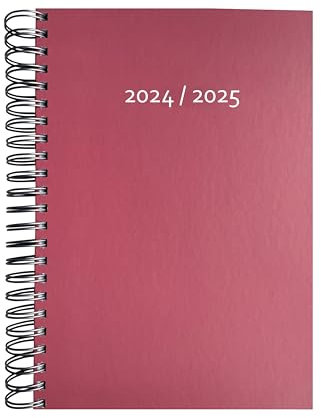 edition cumulus 2025/2026 Dicker Kalender DIN A4 – STRAWBERRY ICE (rosa) - MADE IN GERMANY - Ideal fürs Büro – Spiralbindung – pro Tag eine volle A4 Seite Platz – Aug 25 – Aug 26