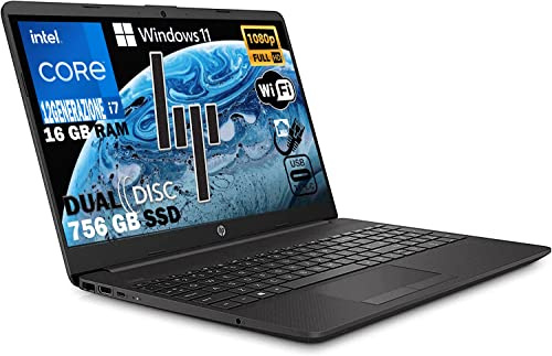 HP 250 G10, Notebook Pc portatile Intel Core i7-1355u 5.0 Ghz, Ram 16Gb, SSHD 512Gb, Display 15.6 Full Hd, Windows 11,Libre Office,pronto utilizzo,Garanzia italia