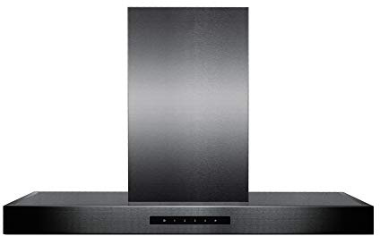 ZLINE 36 Convertible Island Mount Range Hood in Black Stainless Steel (BSKE2iN-36)