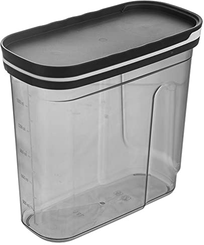 orion group Contenitore da cucina per fiocchi di colazione, semole, pasta, zucchero, prodotti sfusi con coperchio dosatore, suddivisione 1,8 l