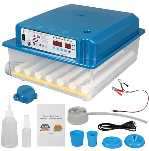 Brutmaschine Vollautomatisch, 24-36 Eier Inkubator Geflügeleier Brutmaschine mit automatischem Rotationssystem, Inkubator hühner mit Feuchtigkeitsüberwachung und Temperaturkontrolle