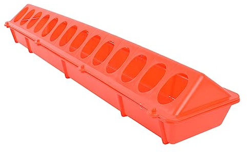 Flip Top Geflügel, 12 Löcher, 28 Löcher, Futtertrog Klein Küken Futterspender Kunststoff Hühnerfutterstation Kein Abfall Auslaufsicher für Tauben Wachteln Küken Enten Vögel Vögel Kleines Geflügel (B)