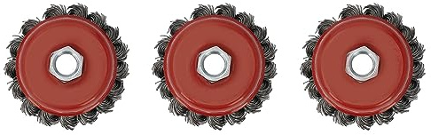 Cepillo abrasivo de 3 pulgadas, 100 piezas, amoladora angular, cepillo de alambre, cepillo de alambre para rueda