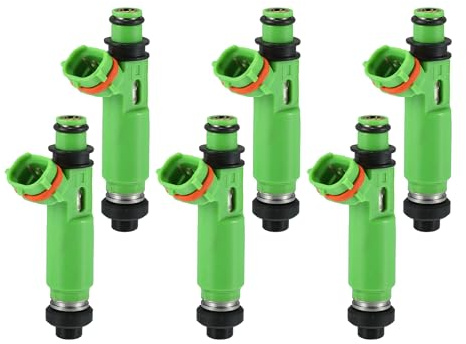 A ABSOPRO Injecteur De Carburant Pour Mitsubishi Montero Sport 97-01 | Vert, Métal, Plastique, DC 12V, 4 Trous, 236 cc/min, Pour Mitsubishi Montero 1997 3.5L, Pour Moteur 6G72, MD332733