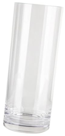 Milageto 50cm Acrylic Cylinder Floor Standing Vase - Minimalist Large Clear Glass for Flowers, Wedding Centerpieces, Living Room and Home Decor