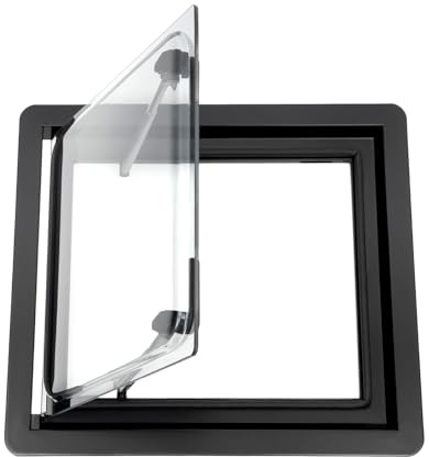 Wohnmobilfenster, 45 x 45cm Wohnwagen Fenster Wohnmobil Kastenwagen Van Fenster Camper Seitenfenster Ausstellfenster, Fenster für RV Wohnwagen