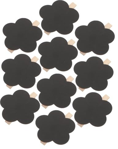 Lurrose 10stücke Klemmen Für Nachrichtentafeln Holztafelklammern Mini Tafel Clips Notizklammern Kreidetafelklammern Mit Holzclip Für Bastelprojekte Und Nachrichten