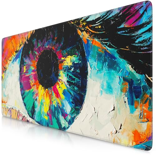 TITANWOLF Tapis de Souris Gaming XXL 900x400mm, Mouse Pad Mat, sous-Main Bureau Gamer Extra Large en Tissu, Base antidérapante, Haute précision et Vitesse, pour Souris claviers Roccat Razer Logitech
