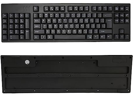 ALQSIM Left Handed Keyboard Ergonomic Layout 109 Keys with Micro USB Plug and Play for Business Accounting td2gi1xnfa