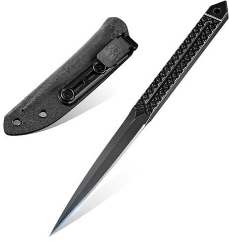 SMITH CHU EDC Outdoor Messer mit Kydex Scheide, Survival Messer | Kompakte feststehende Klinge für Alltag, Camping und Outdoor