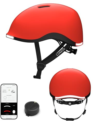 Lumos Nyxel Smart-Fahrradhelm, anpassbare LED-Leuchten vorne und hinten, mit Blinkern, 360° Sichtbarkeit, App-gesteuert, bequemer und Leichter Skateboard-Helm für Erwachsene, Herren und Damen
