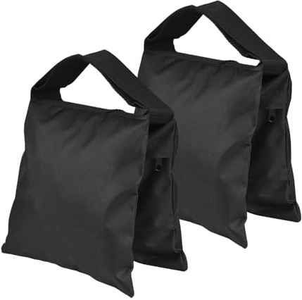 Lot de 2 sacs de lestage pour photographie - Sac de sable résistant pour studio photo en plein air