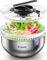 Kiseely Essoreuse à Salade en Acier Inoxydable, Grande laveuse à légumes à Pression Facile, laveuse à Fruits de 4,2 QT avec Bol en Acier Inoxydable 304 pour laitue, légumes, Herbes, Baies (BN1)