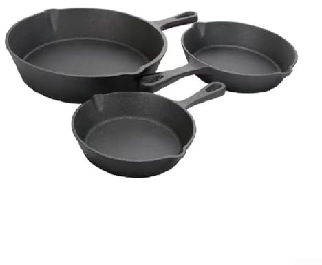 Cuisiner avec une poêle en fer pour braiser, cuire, frire et griller vos ingrédients préférés (25 cm)