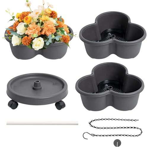 Genérico Jardinera Vertical | de Verduras | 3 Niveles con Ruedas extraíbles para Verduras Fresas Flores Interior Cocina Exterior Jardín Terraza