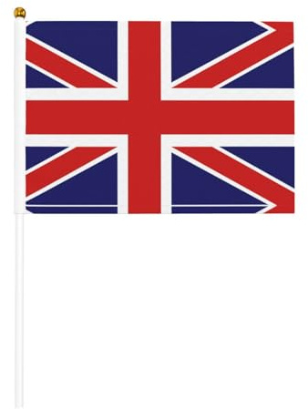 Bandiera inglese con stampa bandiera portatile, compatta e leggera, adatta per sfilate, eventi e supporto per i fan