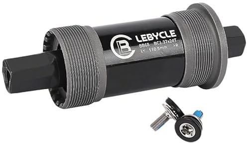 YATINGZHANG Movimento Centrale Perno Quadro Movimento Centrale Quadrato for Bicicletta da Montagna filettato ASSE Cavo for Bici 113/120/122,5/124,5/126 mm(110.5MM)