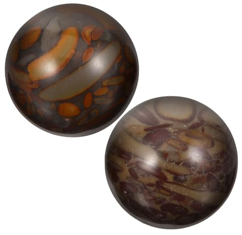 Balones de Masaje de Mano 2 Piezas de Piedra Lisa para Dedos | Portátiles y Suaves, Ayudan a Mover la Mano, Reducen Molestias, Uso para Mayores, 25mm