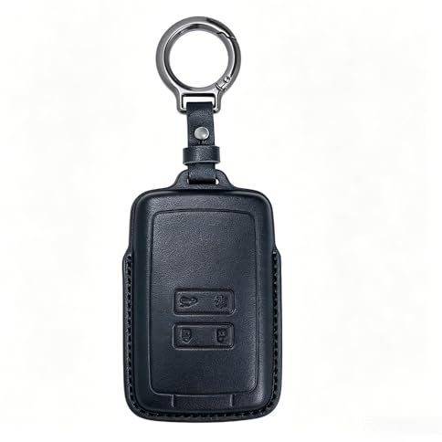 Schwarze Autoschlüsselhüllen kompatibel mit Renault Scenic 4 Megane 4 Clio 5 Espace 5 Kadjar Clio Talisman Captur Arkana Austral Zoe Dacia Duster Sandero Stepway Leder Schlüsselkartenetui