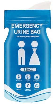 Psdndeww Ml De Capacidad Rápidamente Bolsa Urinaria Seca Compactos Bolsa De Orina del Vehículo A Prueba