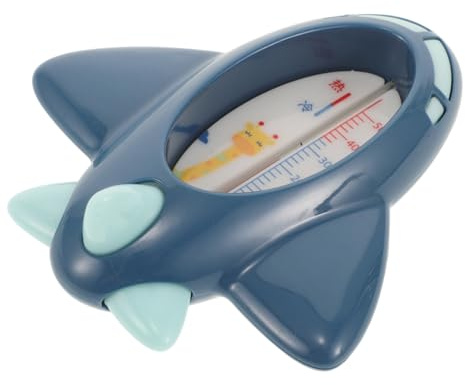 PAMINGONO Badethermometer Für Neugeborene Präzises Wassertemperaturmessgerät Mit Lesbarem Display Frei Mit Niedlichem Flugzeug Design Für Babybadewanne Und Babyzimmer