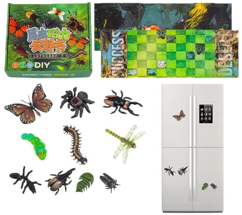 Generisk magnetisk leksaksbok, aktivitetsbok med magneter, pedagogiskt maskspel, för barn från 3 år, flickor, dagis, trädgård