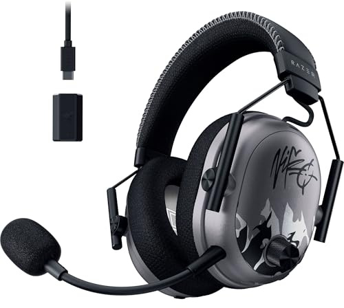 Razer BlackShark V3 Pro Wireless ANC Gaming Headset for PC: Full Band Mic - 50mm Driver - 2.4GHz, Bluetooth, USB, 3.5mm - Works with PC, Mac, PS5, Nintendo Switch - Long Battery Life