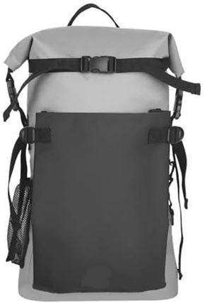 MKLHAVB Seesack Wasserdicht 30L Wasserdichter Dry Bag Rucksack for Camping Driften Wandern Schwimmen Rafting Kajakfahren Fluss Trekking Outdoor Schwimmende Taschen(Grey)