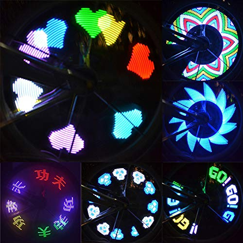 outdoorm Bunte Regenbogen-LED-Radsignalleuchten für Fahrräder