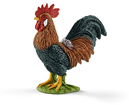 SCHLEICH 13825 Hahn, für Kinder ab 3+ Jahren, Farm World - Spielfigur