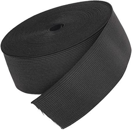 Gummiband Nähen 50mm Breit Schwarz - Breites Gummiband & Gummibänder zum Nähen für Hosenbund, Röcke & Perücken - Hosengummi Elastisches Band 6 Meter - Elastic Band 5 cm DIY Nähzubehör