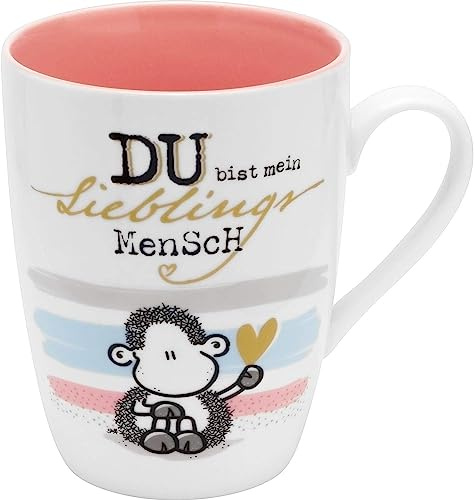Sheepworld 46942 Tasse Motiv Mensch, Porzellan, 35 cl, Geschenkverpackung, mehrfarbig