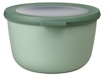 Mepal Multi Bowl Cirqula Round - Mikrowellen Geschir - Geeignet als Luftdichte Aufbewahrungsbox für den Kühlschrank, Mikrowellengeschirr & als Frischhaltedosen - 1000 ml - Nordic sage